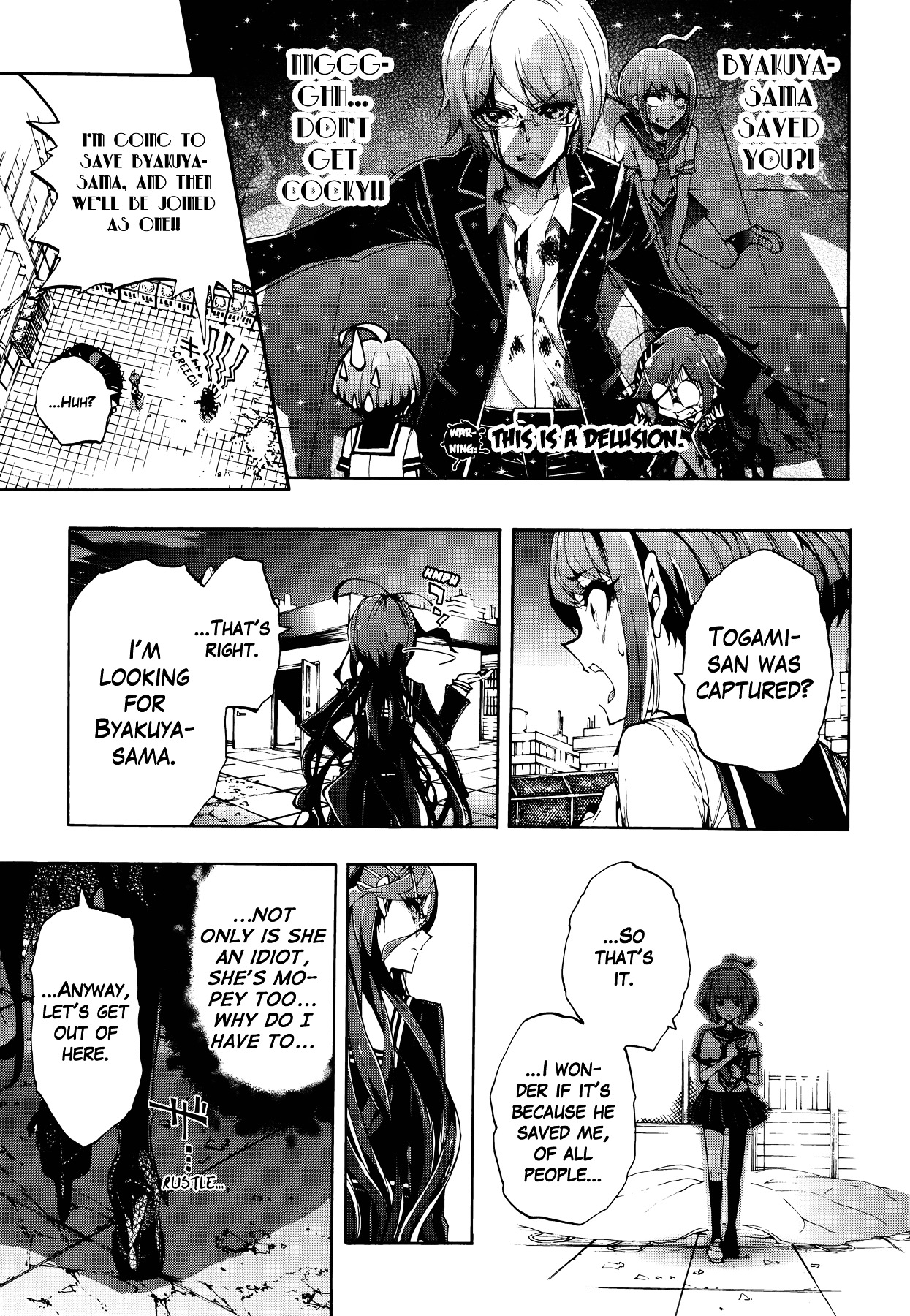 Zettai Zetsubou Shoujo - Danganronpa Another Episode - Genocider Mode Chapter 1 page 20 - Chapter 1 : The Demon that Cries Out Love from the Depths of Hell