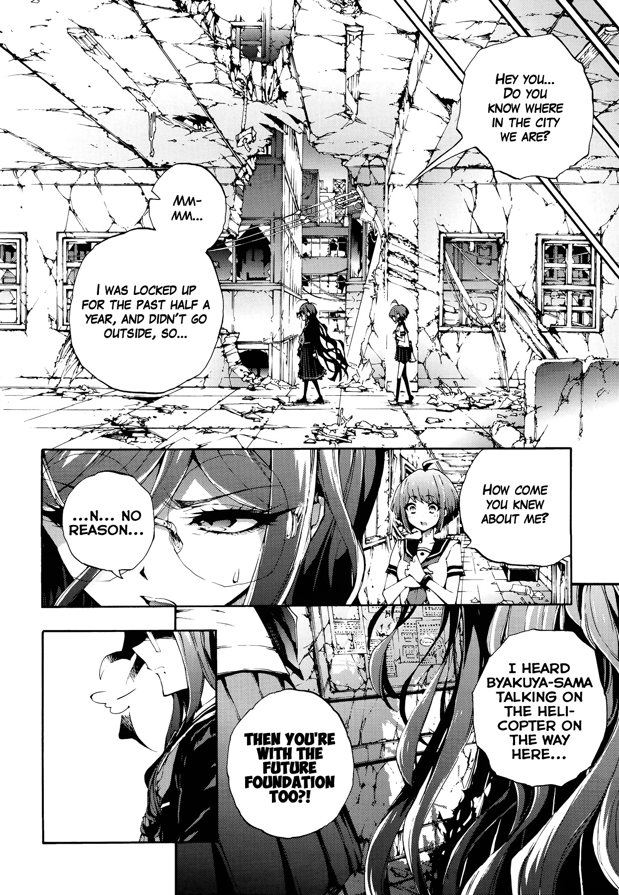 Zettai Zetsubou Shoujo - Danganronpa Another Episode - Genocider Mode Chapter 1 page 21 - Chapter 1 : The Demon that Cries Out Love from the Depths of Hell