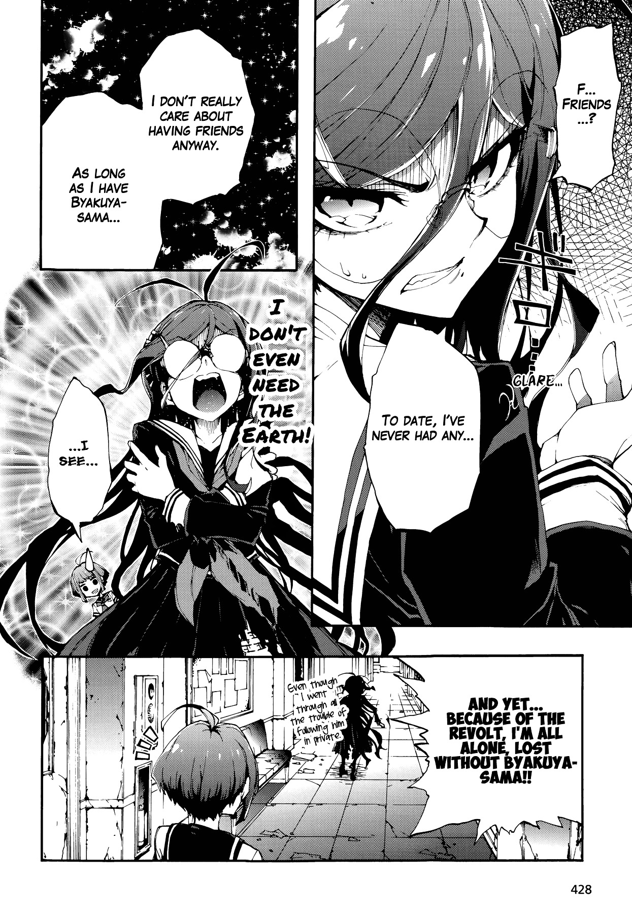 Zettai Zetsubou Shoujo - Danganronpa Another Episode - Genocider Mode Chapter 1 page 23 - Chapter 1 : The Demon that Cries Out Love from the Depths of Hell