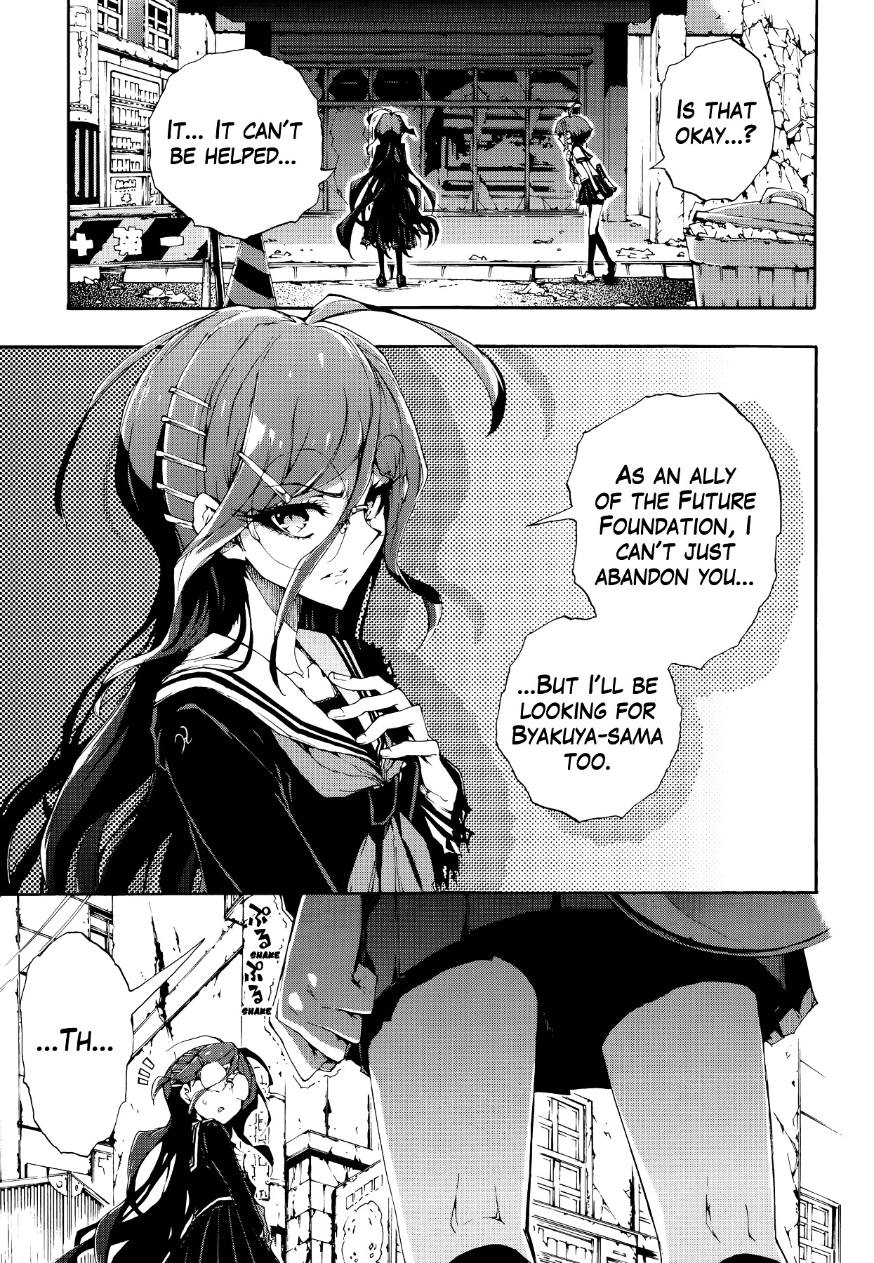 Zettai Zetsubou Shoujo - Danganronpa Another Episode - Genocider Mode Chapter 1 page 26 - Chapter 1 : The Demon that Cries Out Love from the Depths of Hell