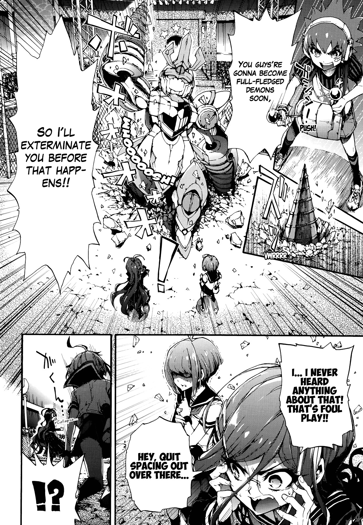 Zettai Zetsubou Shoujo - Danganronpa Another Episode - Genocider Mode Chapter 1 page 38 - Chapter 1 : The Demon that Cries Out Love from the Depths of Hell