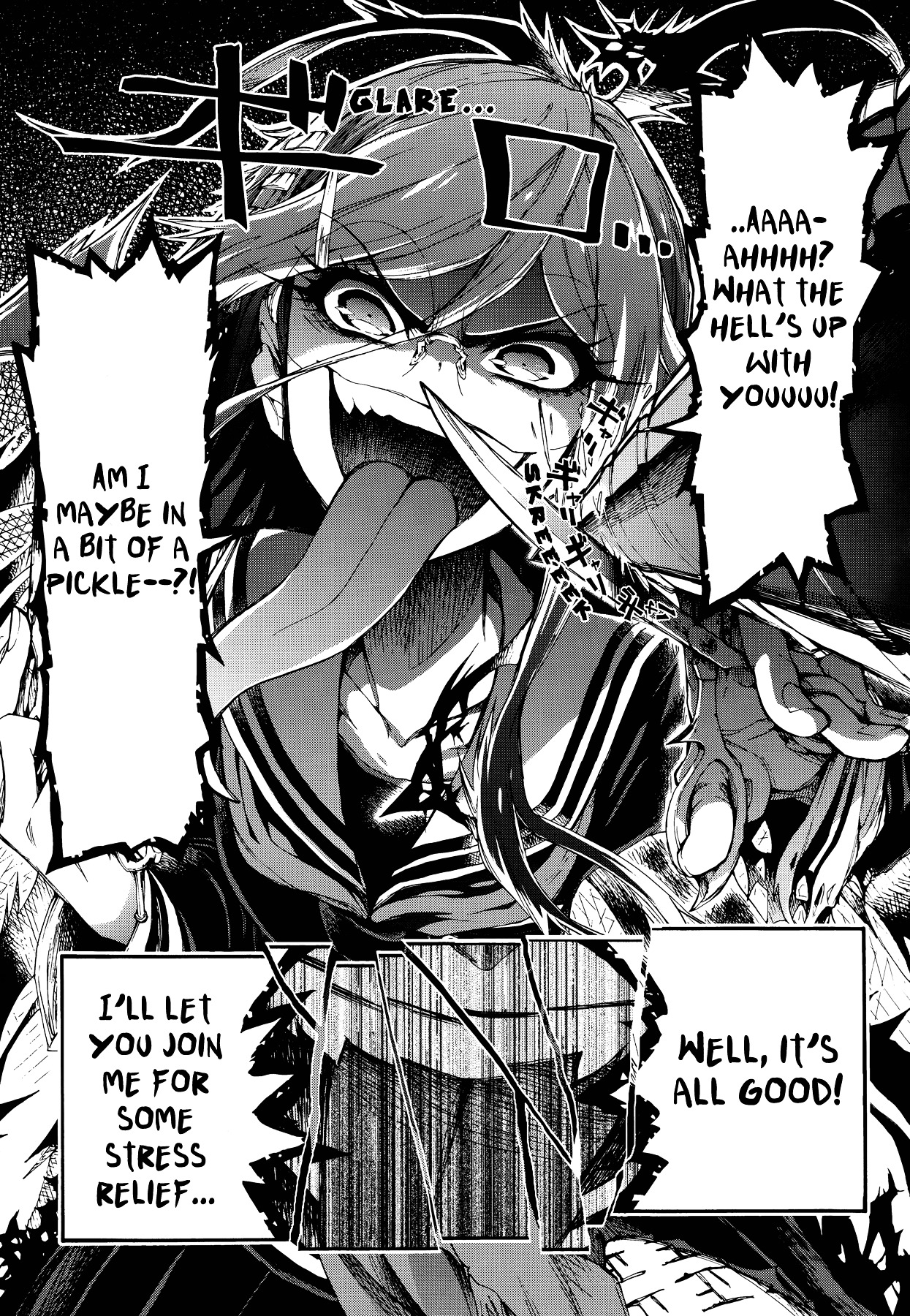Zettai Zetsubou Shoujo - Danganronpa Another Episode - Genocider Mode Chapter 1 page 43 - Chapter 1 : The Demon that Cries Out Love from the Depths of Hell