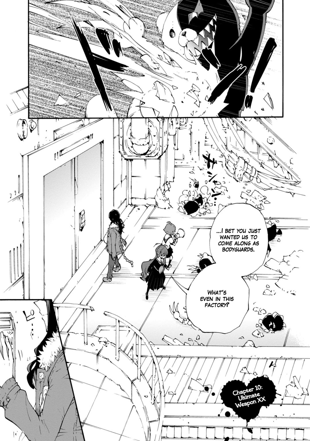 Zettai Zetsubou Shoujo - Danganronpa Another Episode - Genocider Mode Chapter 10 page 1 - Chapter 10: Ultimate Weapon XX
