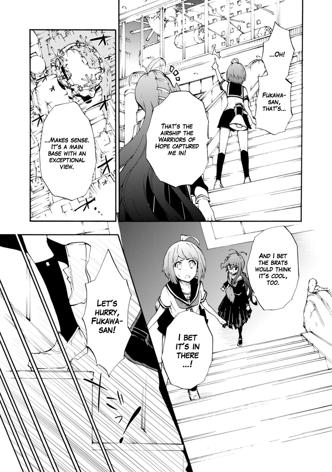 Zettai Zetsubou Shoujo - Danganronpa Another Episode - Genocider Mode Chapter 10 page 11 - Chapter 10: Ultimate Weapon XX
