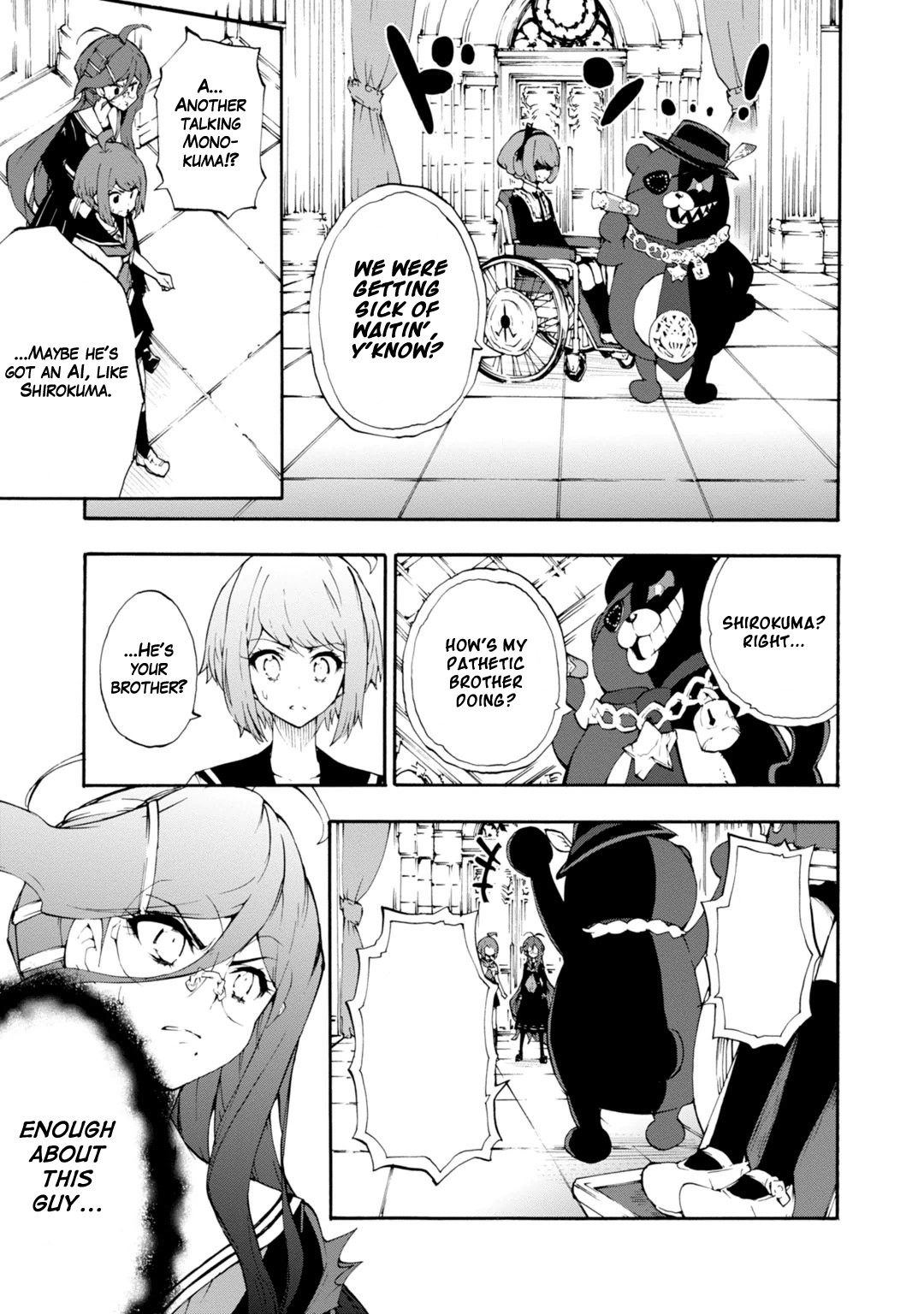 Zettai Zetsubou Shoujo - Danganronpa Another Episode - Genocider Mode Chapter 10 page 13 - Chapter 10: Ultimate Weapon XX