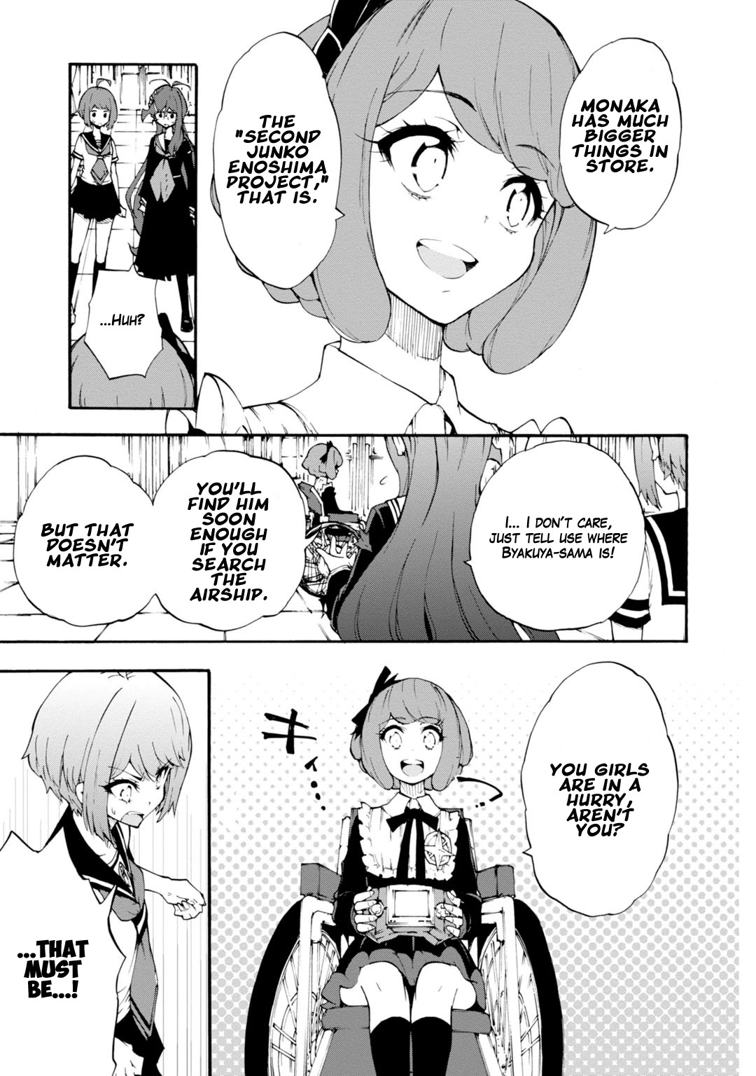 Zettai Zetsubou Shoujo - Danganronpa Another Episode - Genocider Mode Chapter 10 page 15 - Chapter 10: Ultimate Weapon XX