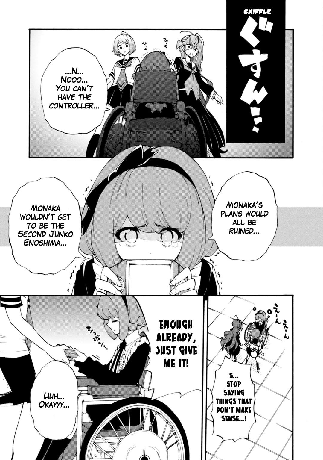 Zettai Zetsubou Shoujo - Danganronpa Another Episode - Genocider Mode Chapter 10 page 17 - Chapter 10: Ultimate Weapon XX