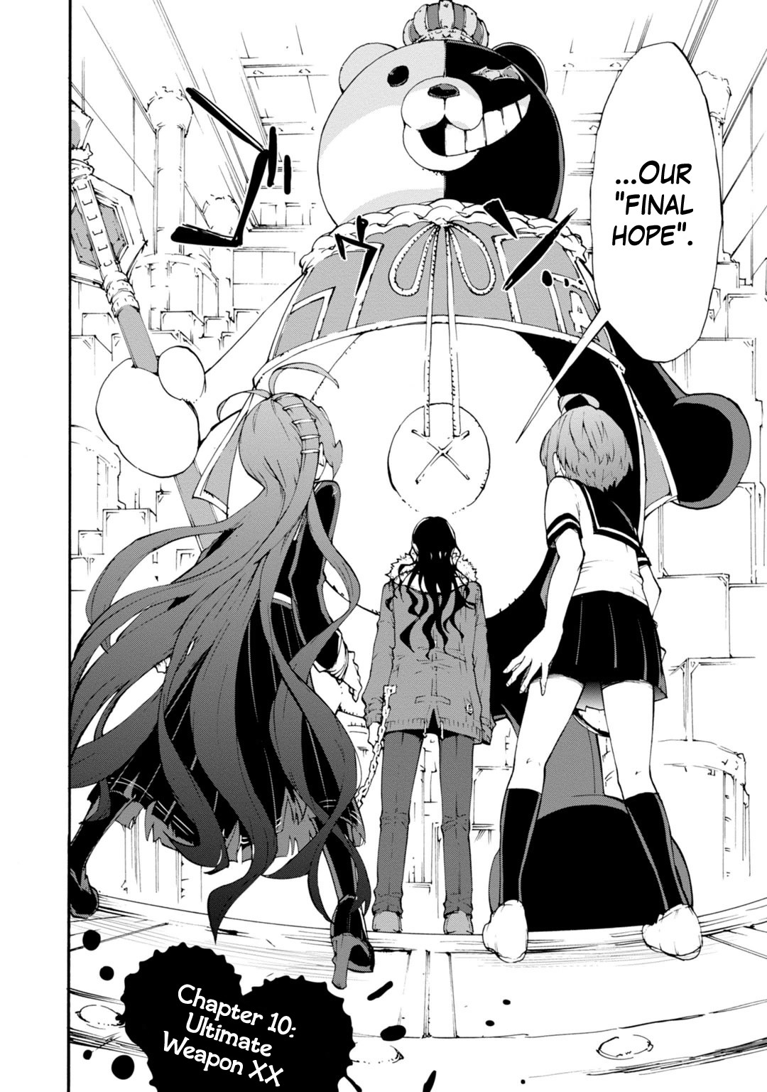 Zettai Zetsubou Shoujo - Danganronpa Another Episode - Genocider Mode Chapter 10 page 2 - Chapter 10: Ultimate Weapon XX