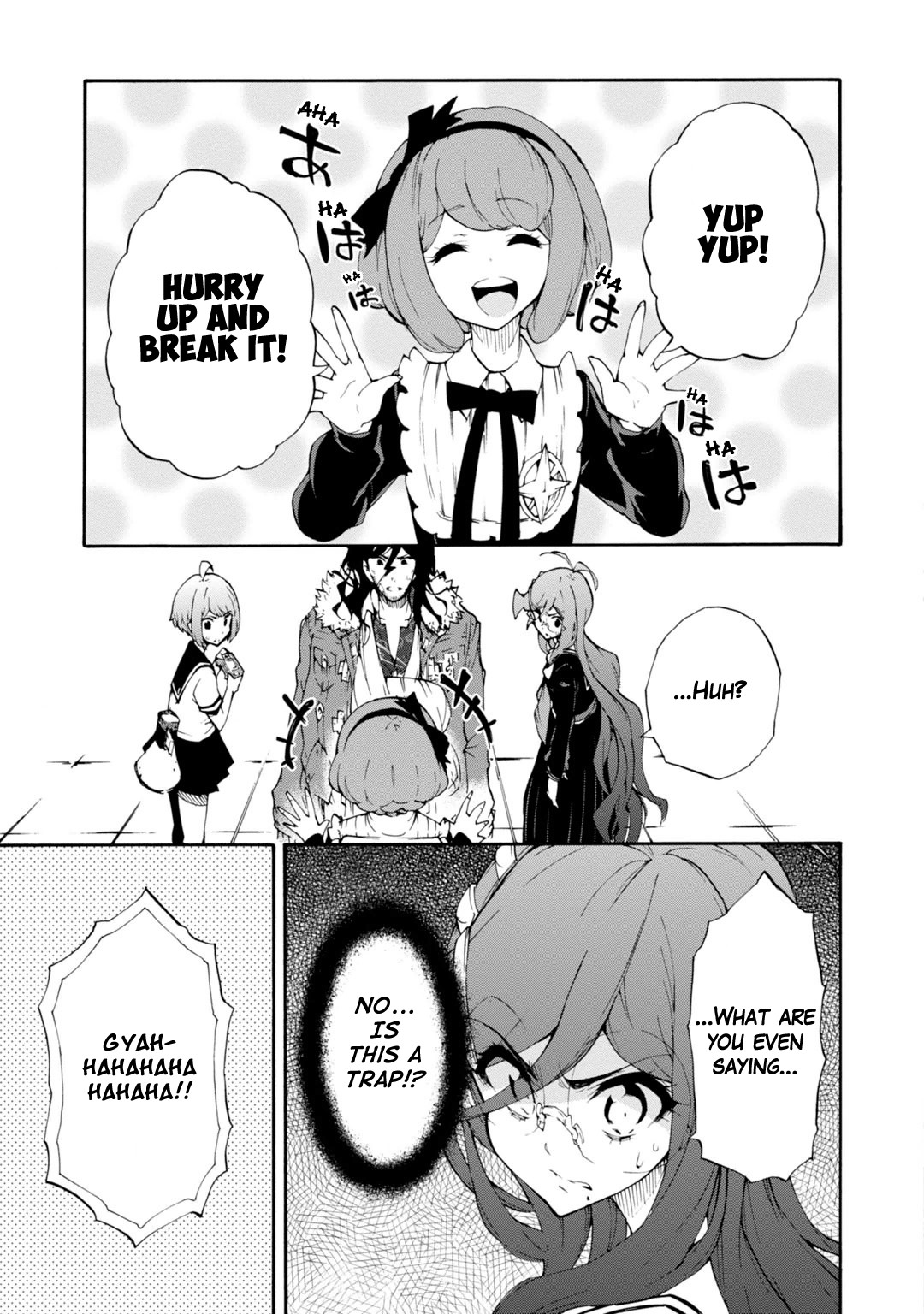 Zettai Zetsubou Shoujo - Danganronpa Another Episode - Genocider Mode Chapter 10 page 23 - Chapter 10: Ultimate Weapon XX