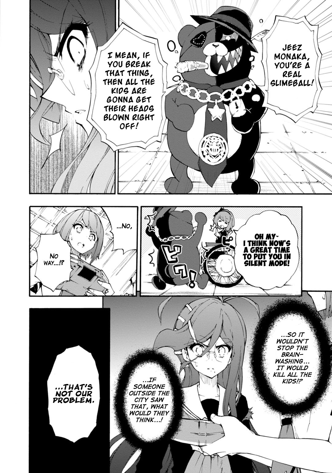 Zettai Zetsubou Shoujo - Danganronpa Another Episode - Genocider Mode Chapter 10 page 24 - Chapter 10: Ultimate Weapon XX