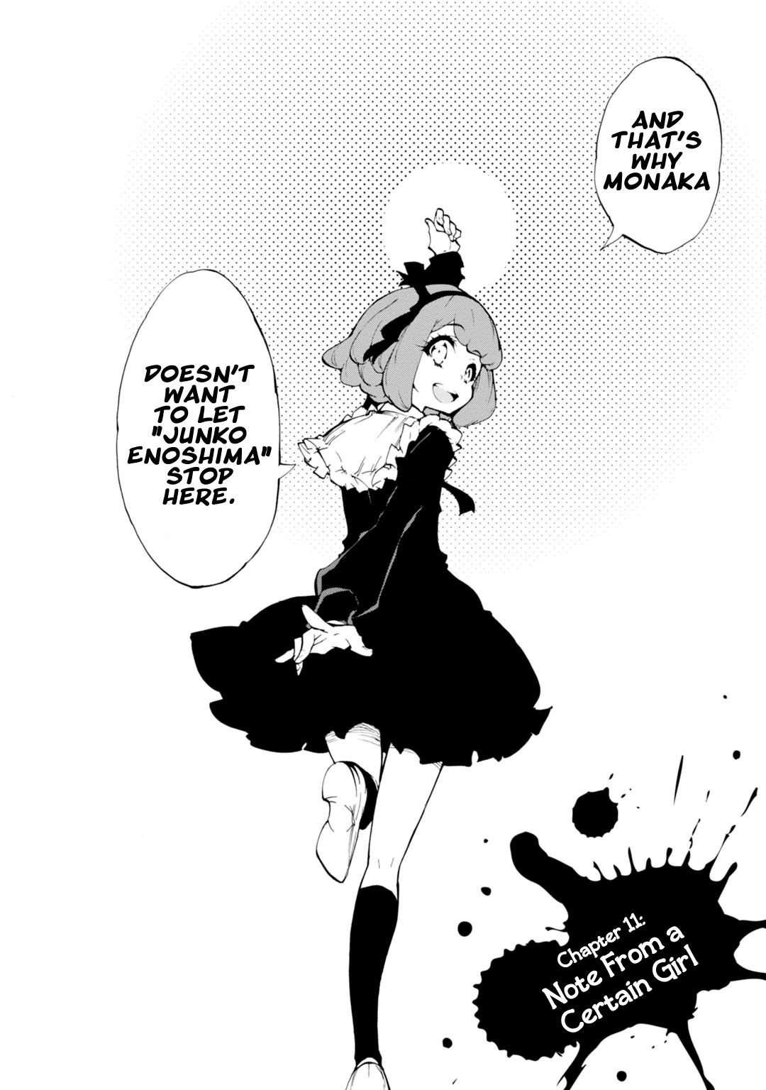 Zettai Zetsubou Shoujo - Danganronpa Another Episode - Genocider Mode Chapter 11 page 2 - Chapter 11: Note From a Certain Girl [END]