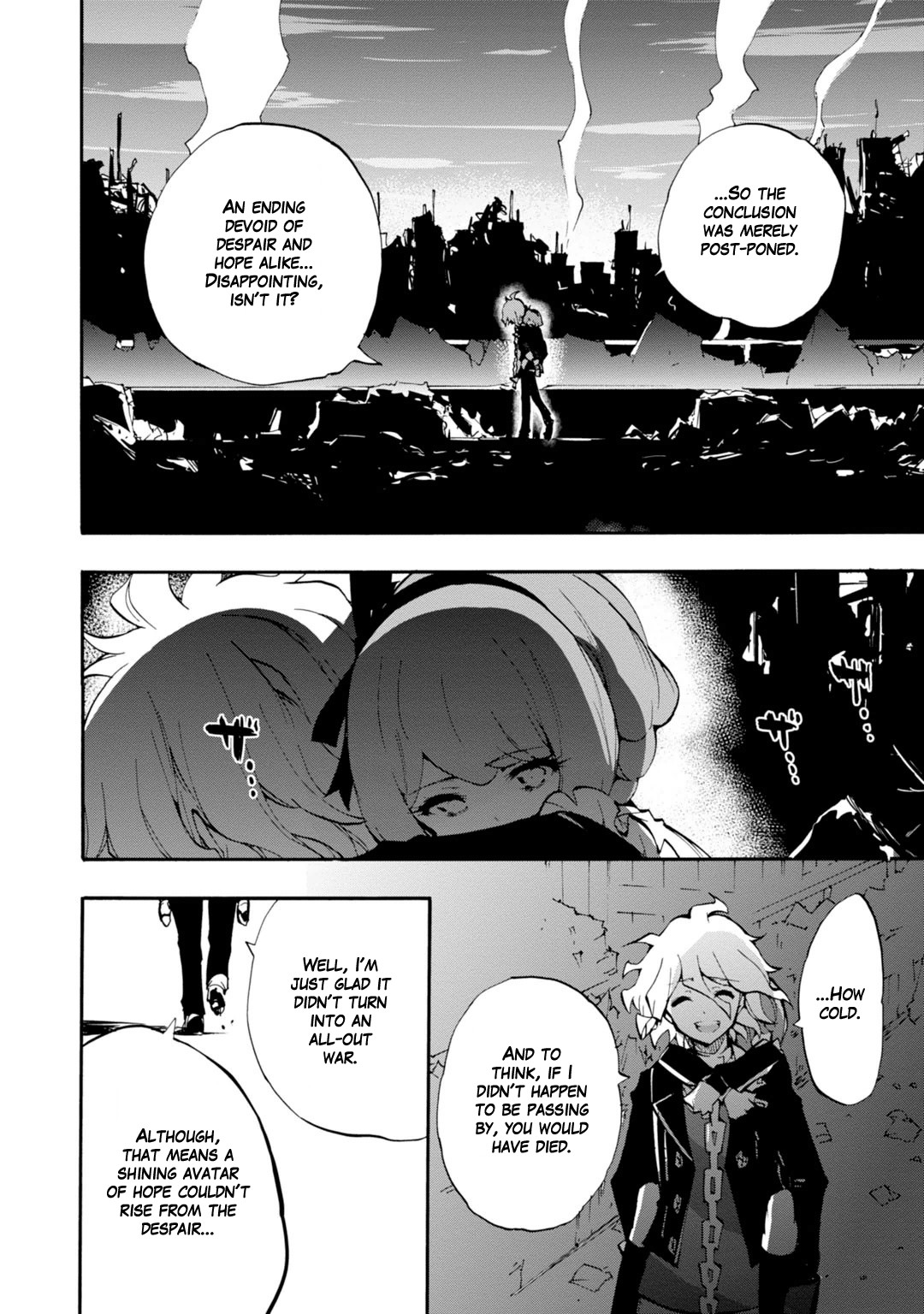 Zettai Zetsubou Shoujo - Danganronpa Another Episode - Genocider Mode Chapter 11 page 21 - Chapter 11: Note From a Certain Girl [END]