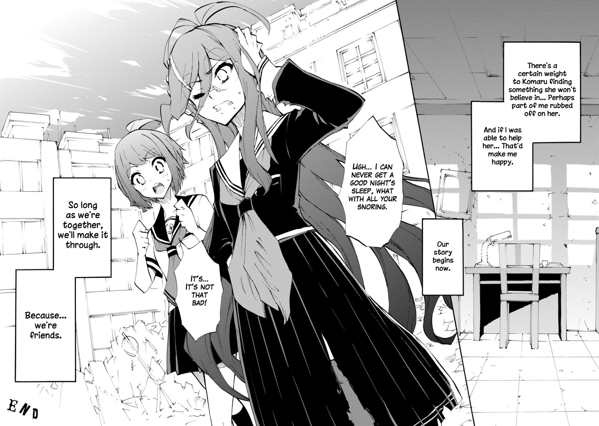 Zettai Zetsubou Shoujo - Danganronpa Another Episode - Genocider Mode Chapter 11 page 23 - Chapter 11: Note From a Certain Girl [END]