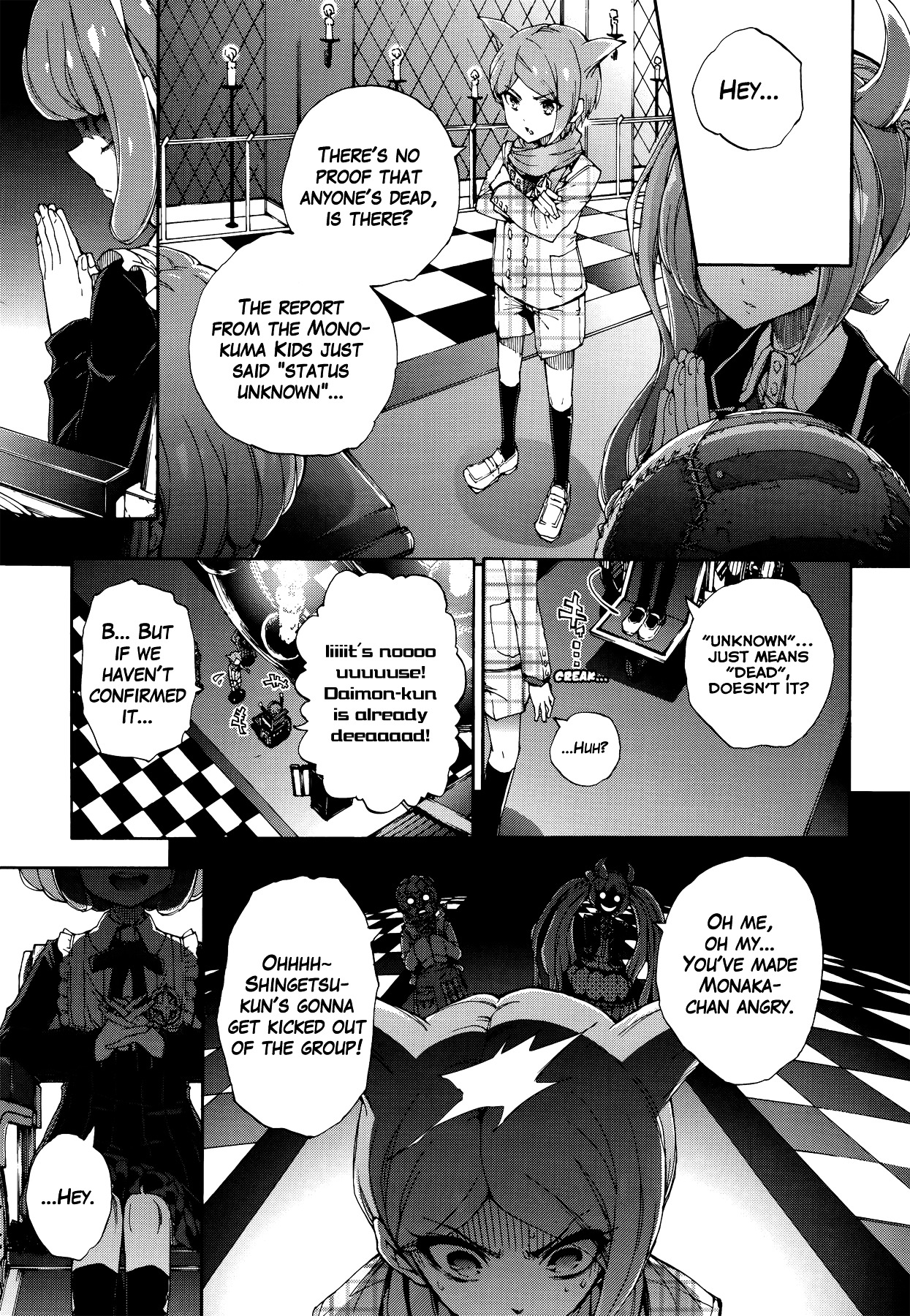 Zettai Zetsubou Shoujo - Danganronpa Another Episode - Genocider Mode Chapter 2 page 3 - Chapter 2 : A Reply to Consolation