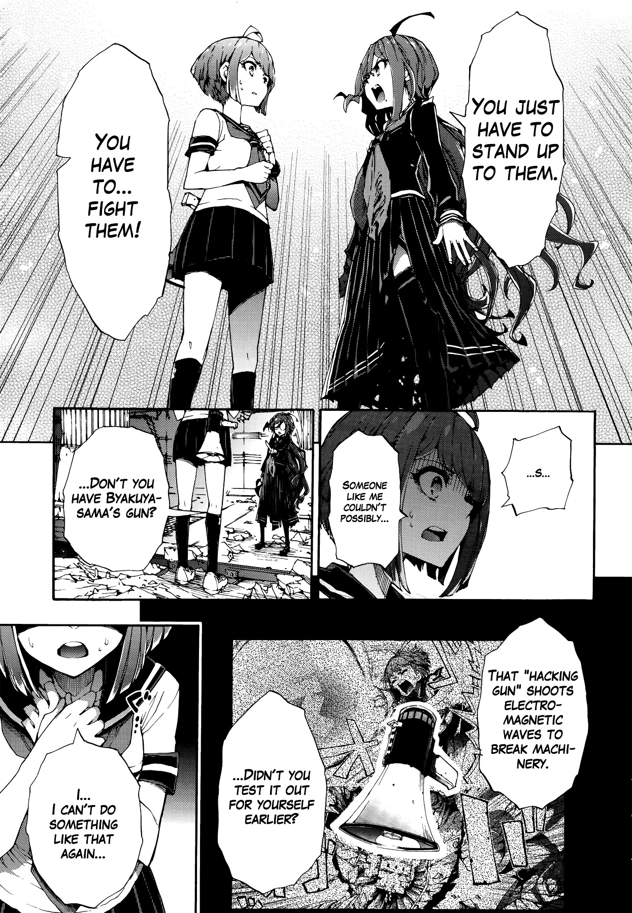 Zettai Zetsubou Shoujo - Danganronpa Another Episode - Genocider Mode Chapter 2 page 7 - Chapter 2 : A Reply to Consolation