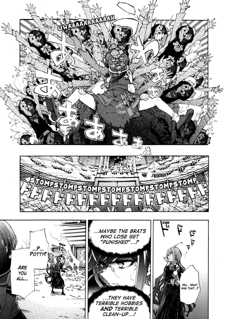 Zettai Zetsubou Shoujo - Danganronpa Another Episode - Genocider Mode Chapter 3 page 14 - Chapter 3 : Cold, Mathematical Inequality