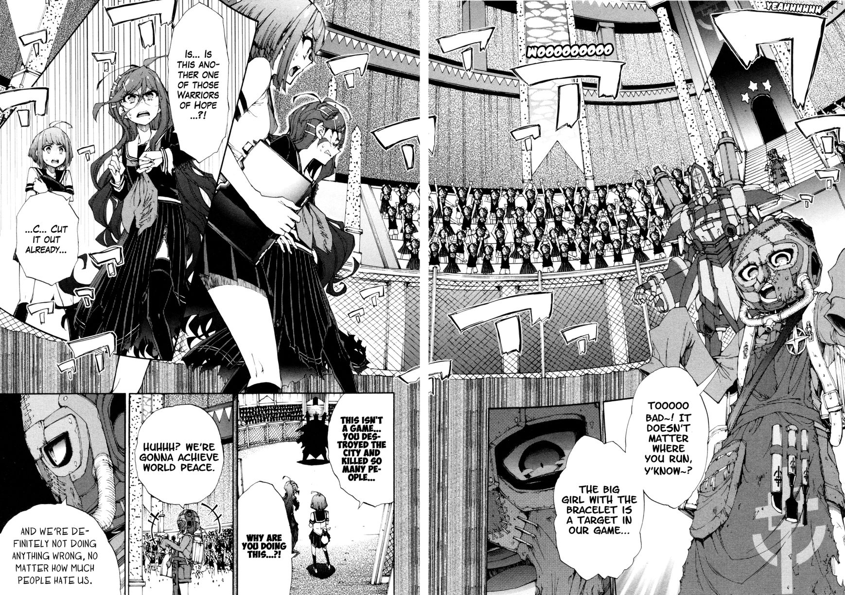 Zettai Zetsubou Shoujo - Danganronpa Another Episode - Genocider Mode Chapter 3 page 6 - Chapter 3 : Cold, Mathematical Inequality