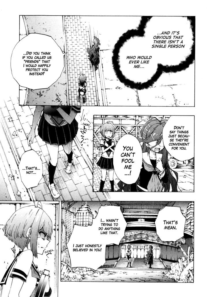 Zettai Zetsubou Shoujo - Danganronpa Another Episode - Genocider Mode Chapter 4 page 13 - Chapter 4 : Abnormality on the Girls' Front Line(Fixed)