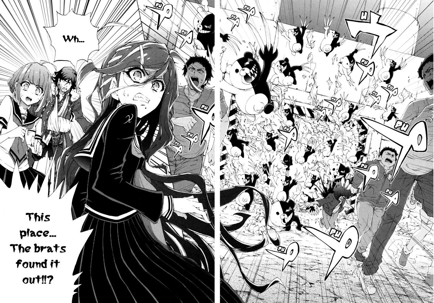 Zettai Zetsubou Shoujo - Danganronpa Another Episode - Genocider Mode Chapter 4 page 29 - Chapter 4 : Abnormality on the Girls' Front Line(Fixed)