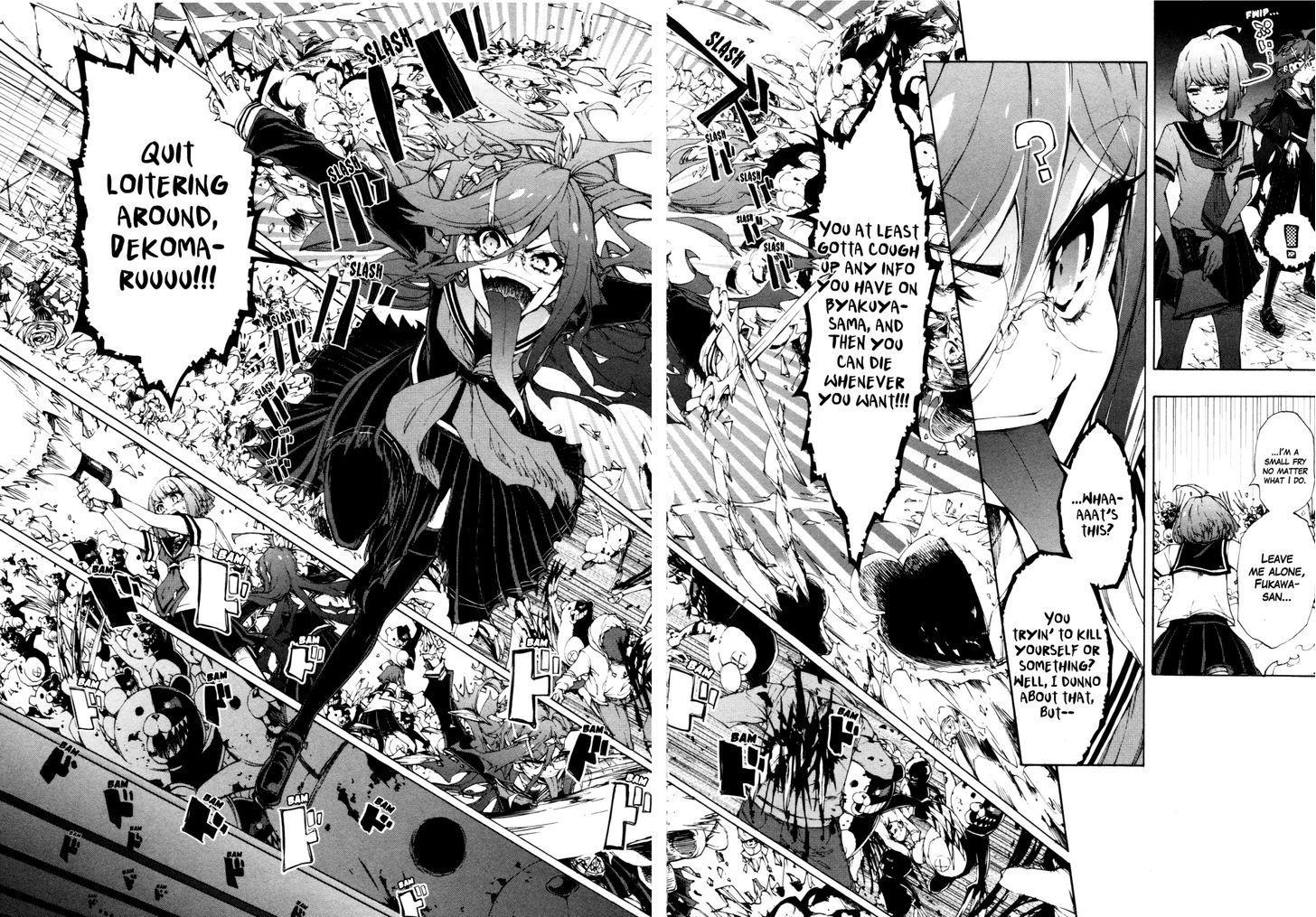 Zettai Zetsubou Shoujo - Danganronpa Another Episode - Genocider Mode Chapter 5 page 5 - Chapter 5 : Nonstop Stomp