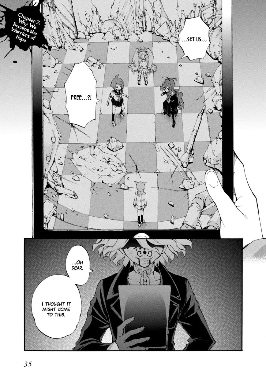 Zettai Zetsubou Shoujo - Danganronpa Another Episode - Genocider Mode Chapter 7 page 1 - Chapter 7 : Why We Became the Warriors of Hope