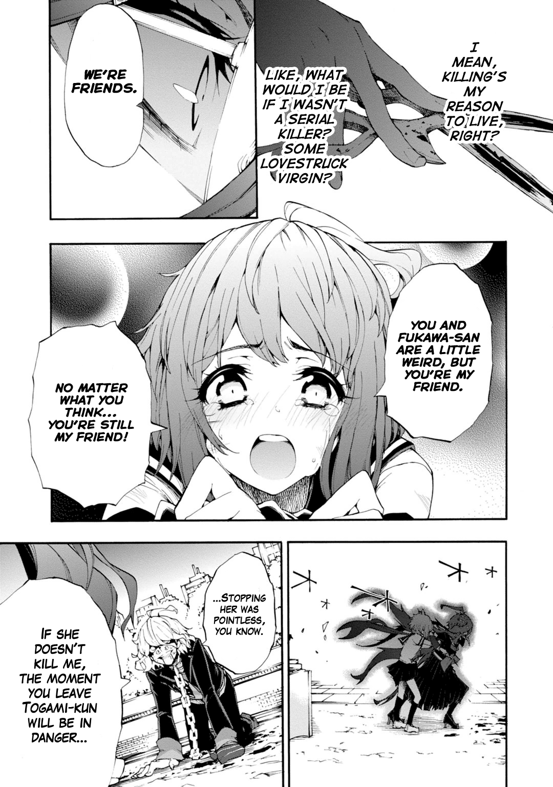 Zettai Zetsubou Shoujo - Danganronpa Another Episode - Genocider Mode Chapter 8 page 27 - Chapter 8: And then SHE Came