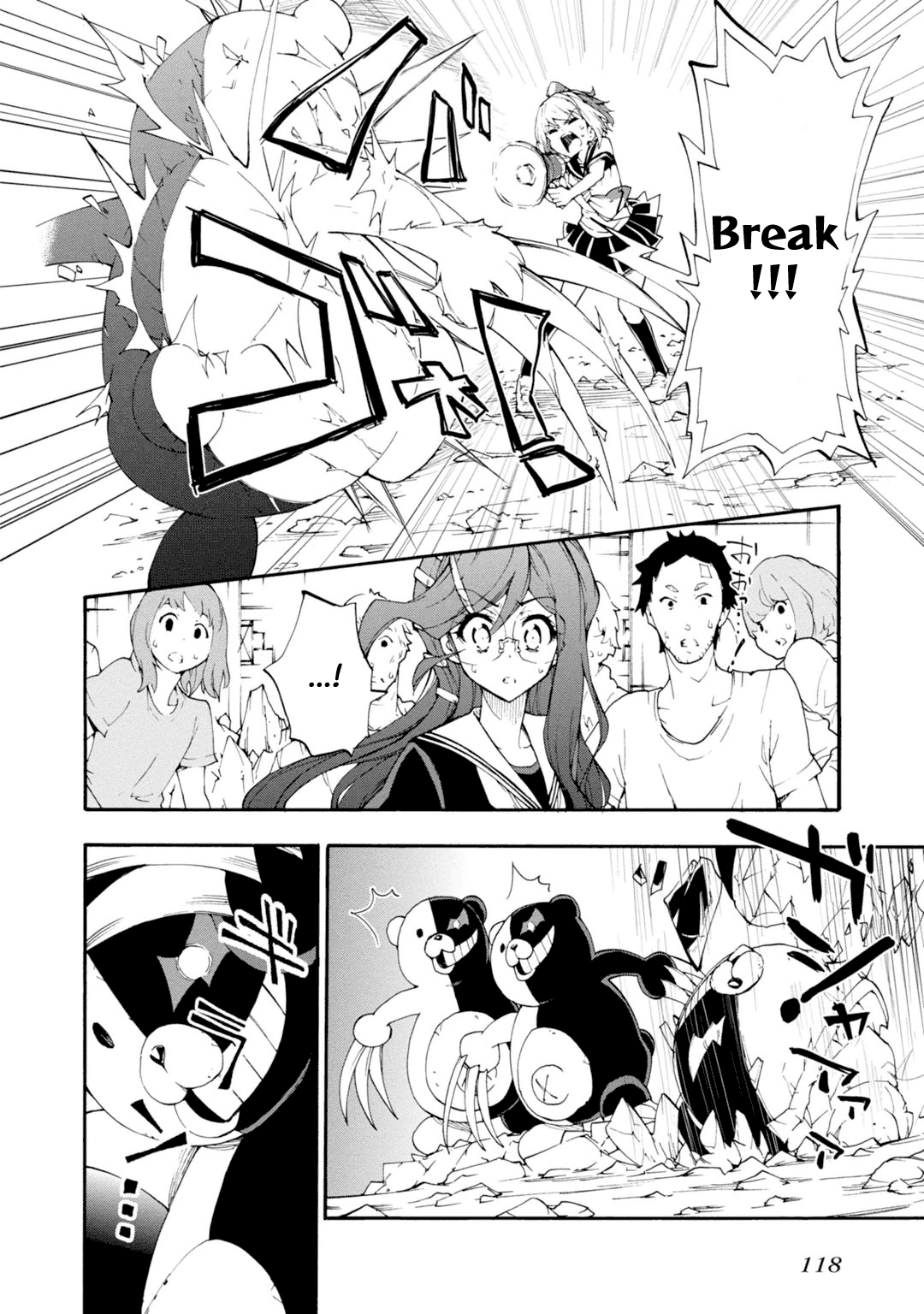 Zettai Zetsubou Shoujo - Danganronpa Another Episode - Genocider Mode Chapter 9 page 24 - Chapter 9: Town of Despair and High School Students of Hope