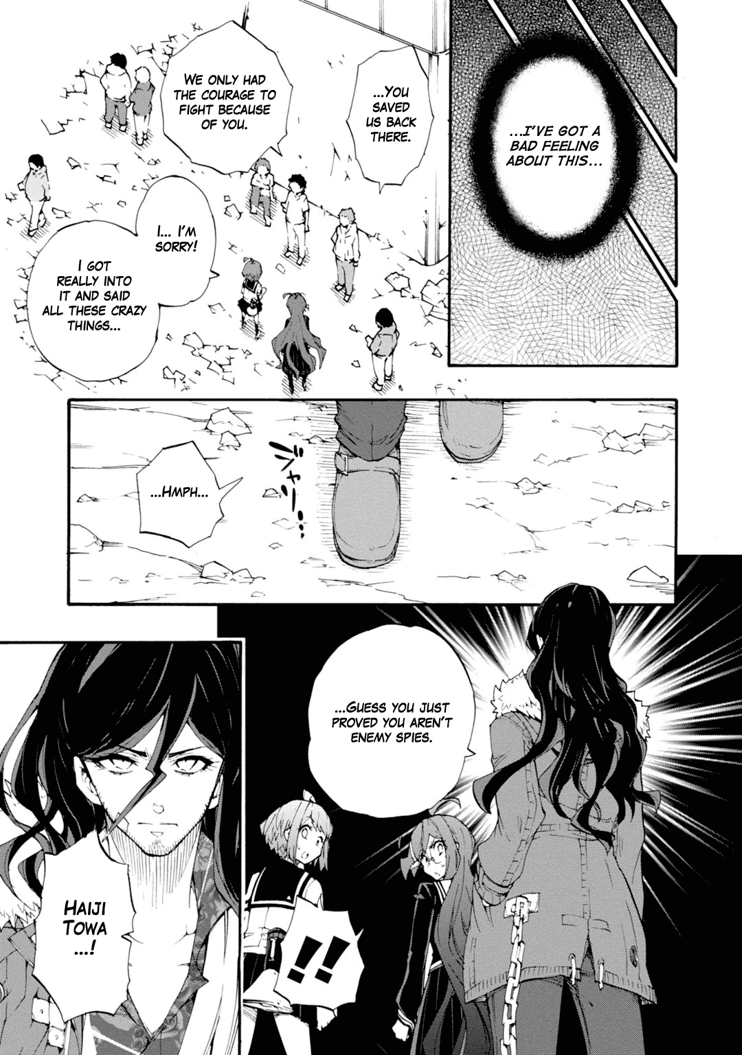 Zettai Zetsubou Shoujo - Danganronpa Another Episode - Genocider Mode Chapter 9 page 29 - Chapter 9: Town of Despair and High School Students of Hope