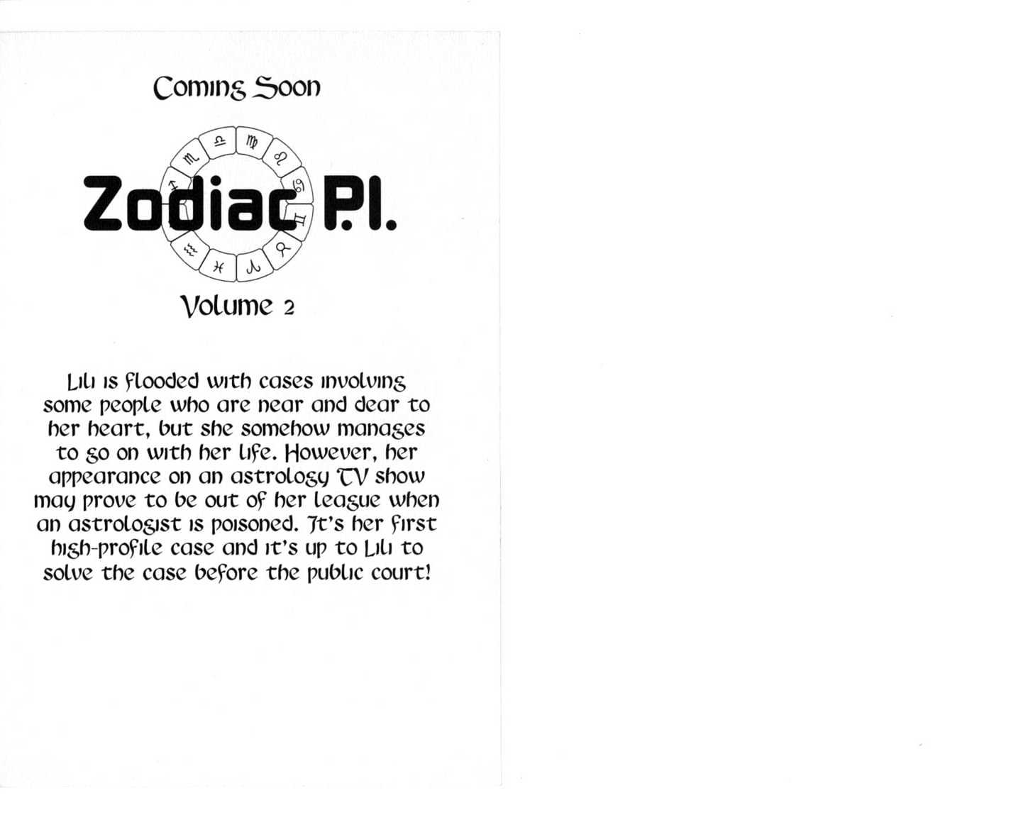 Zodiac P.I. Chapter 1.0 page 90 - Vol.01 Chapter 0 : foortprints of a virgo