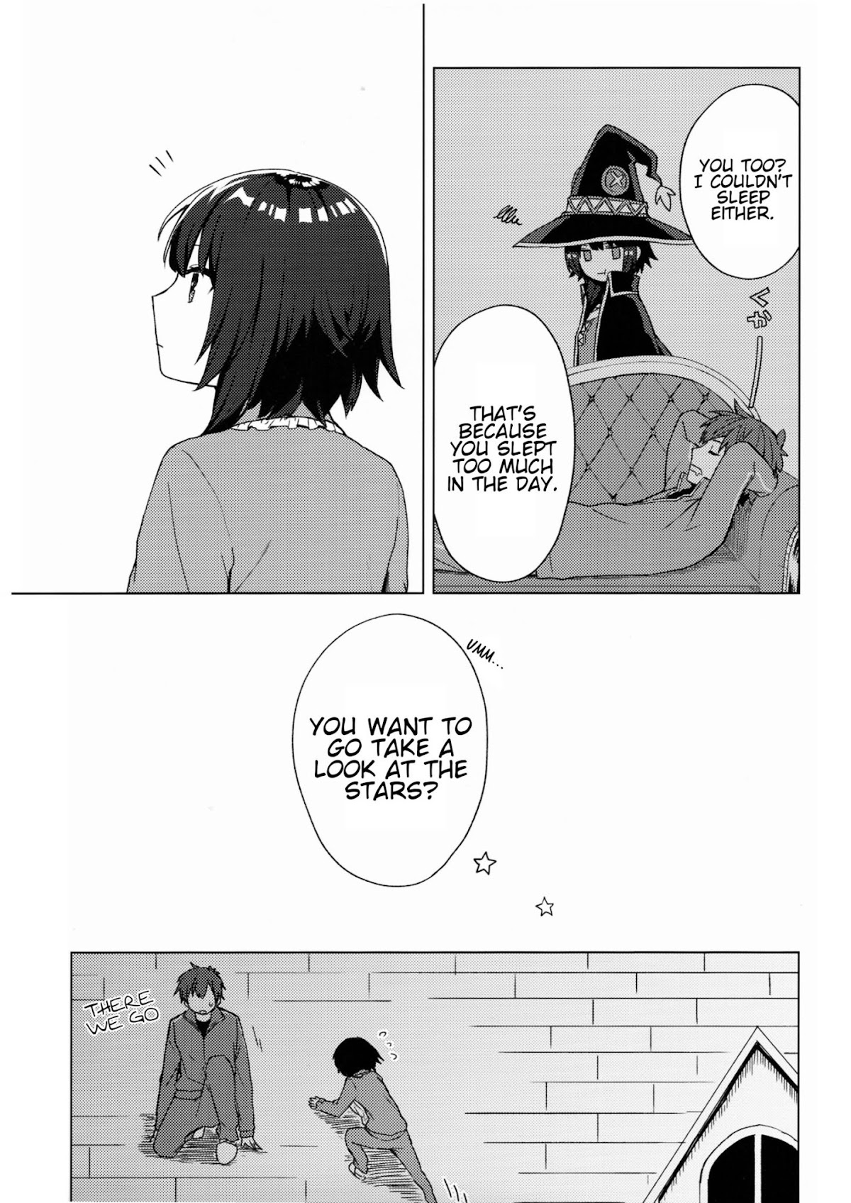 Zoku Kono Subarashii Sekai ni Bakuen wo! Chapter 12.7 page 3 - Extra - Gifting Shooting Stars upon this Sleepless Night