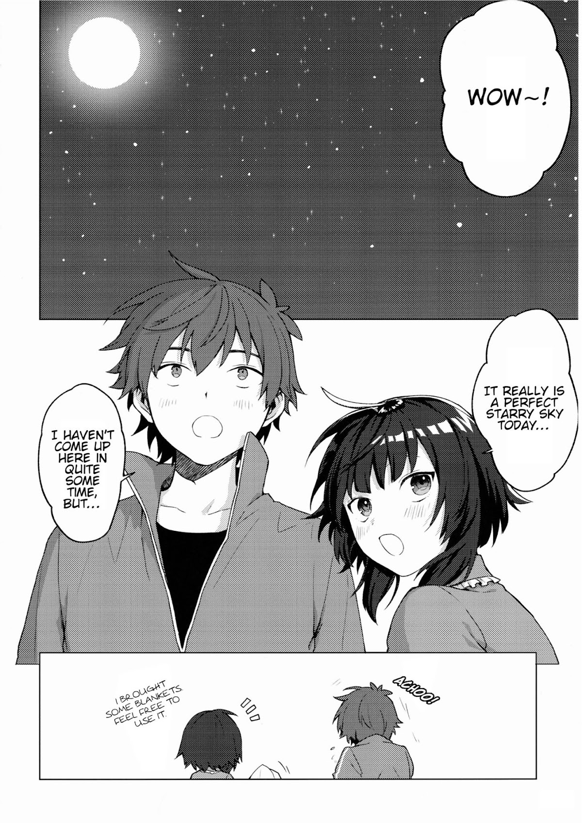 Zoku Kono Subarashii Sekai ni Bakuen wo! Chapter 12.7 page 4 - Extra - Gifting Shooting Stars upon this Sleepless Night