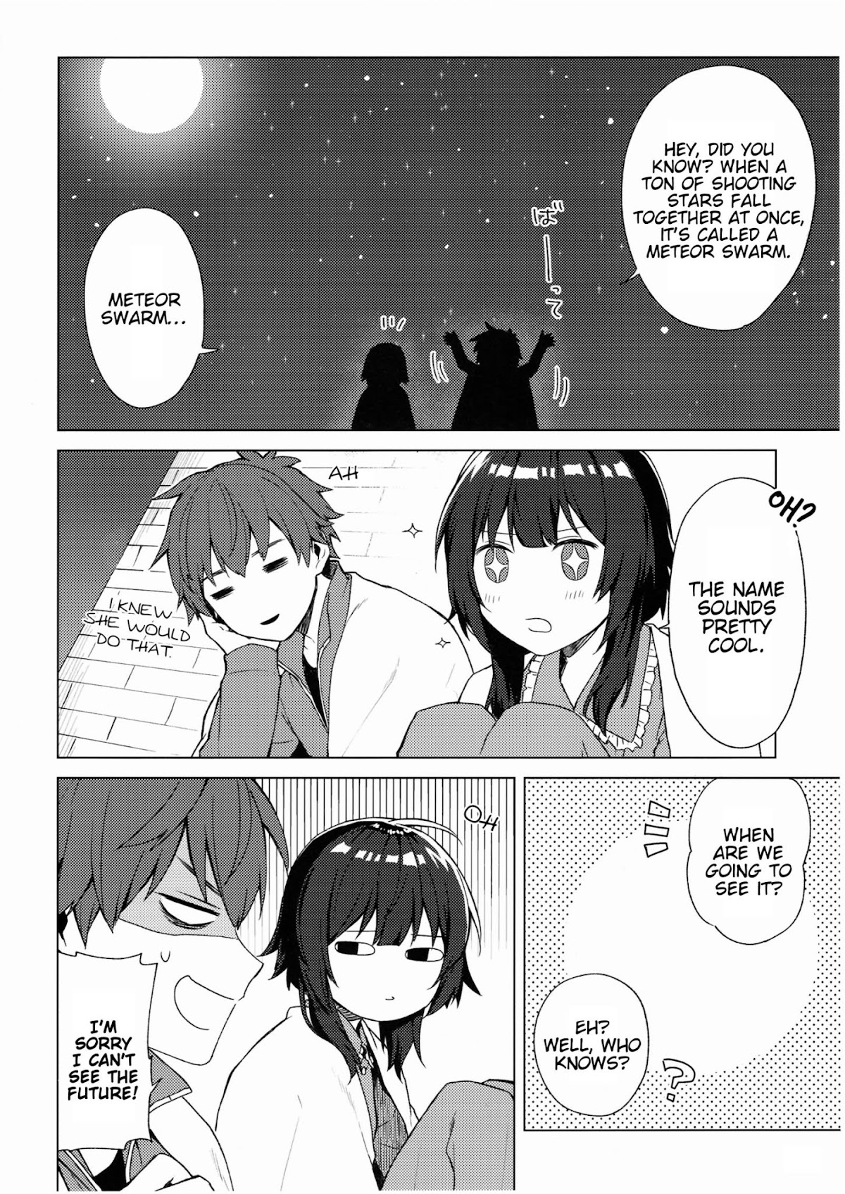 Zoku Kono Subarashii Sekai ni Bakuen wo! Chapter 12.7 page 6 - Extra - Gifting Shooting Stars upon this Sleepless Night
