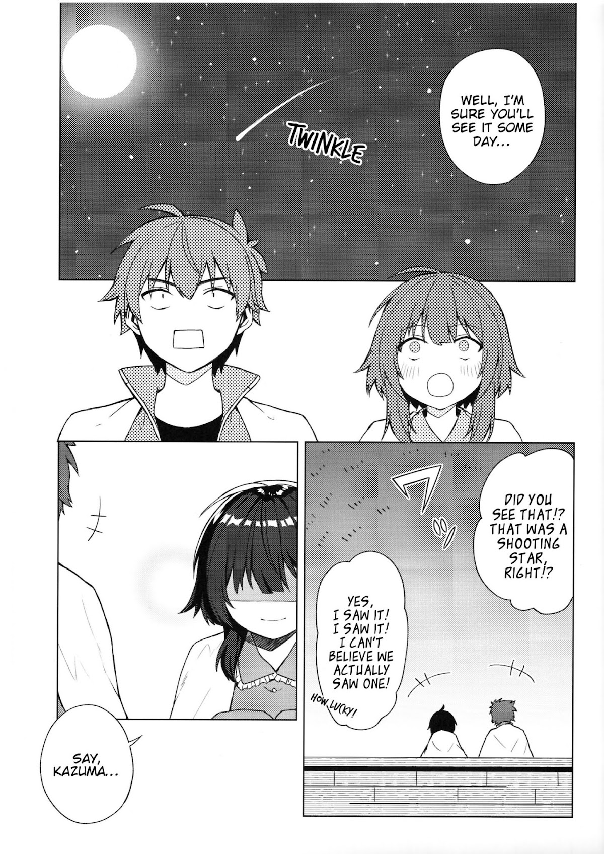 Zoku Kono Subarashii Sekai ni Bakuen wo! Chapter 12.7 page 7 - Extra - Gifting Shooting Stars upon this Sleepless Night