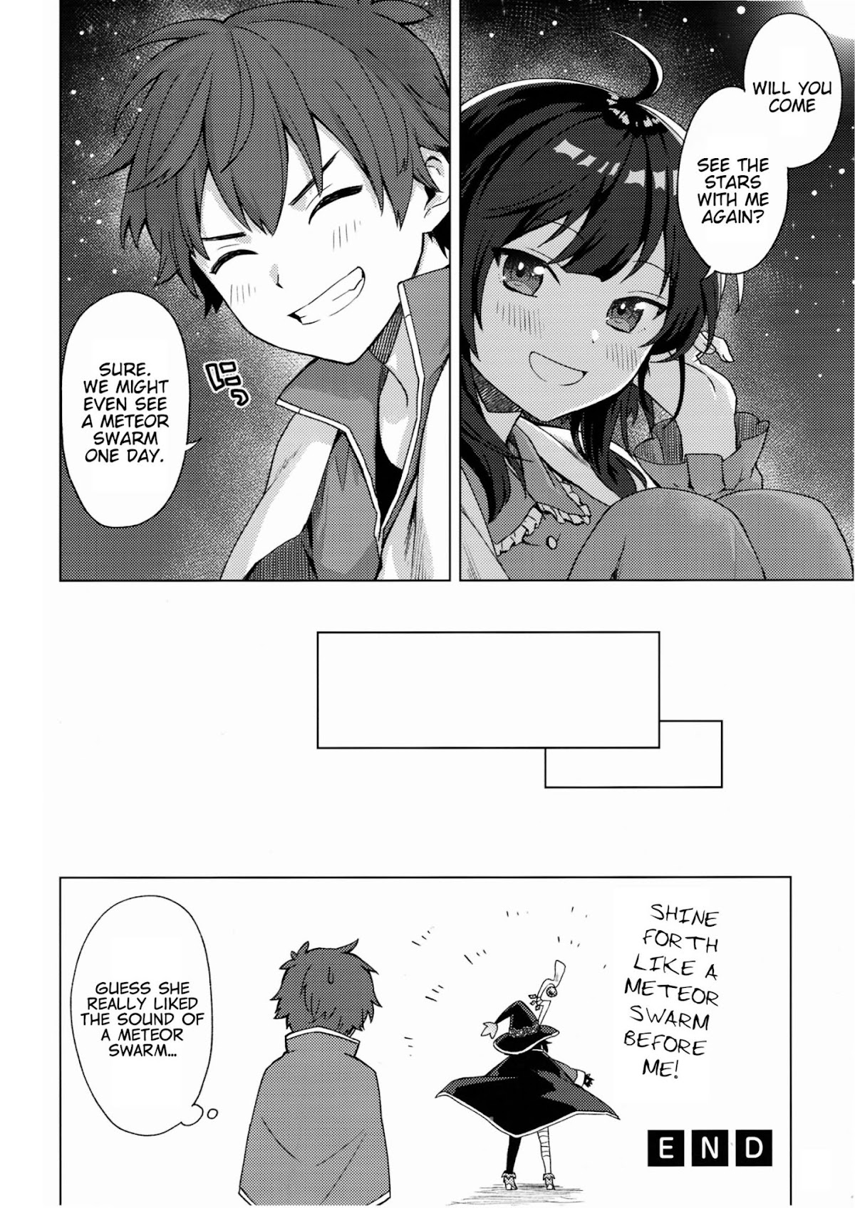Zoku Kono Subarashii Sekai ni Bakuen wo! Chapter 12.7 page 8 - Extra - Gifting Shooting Stars upon this Sleepless Night