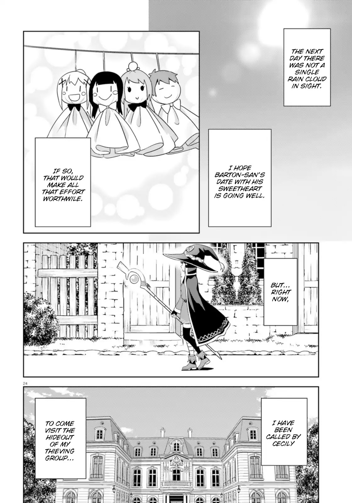 Zoku Kono Subarashii Sekai ni Bakuen wo! Chapter 16 page 23 - Chapter 16: Clear Sky for this Royal Capital!