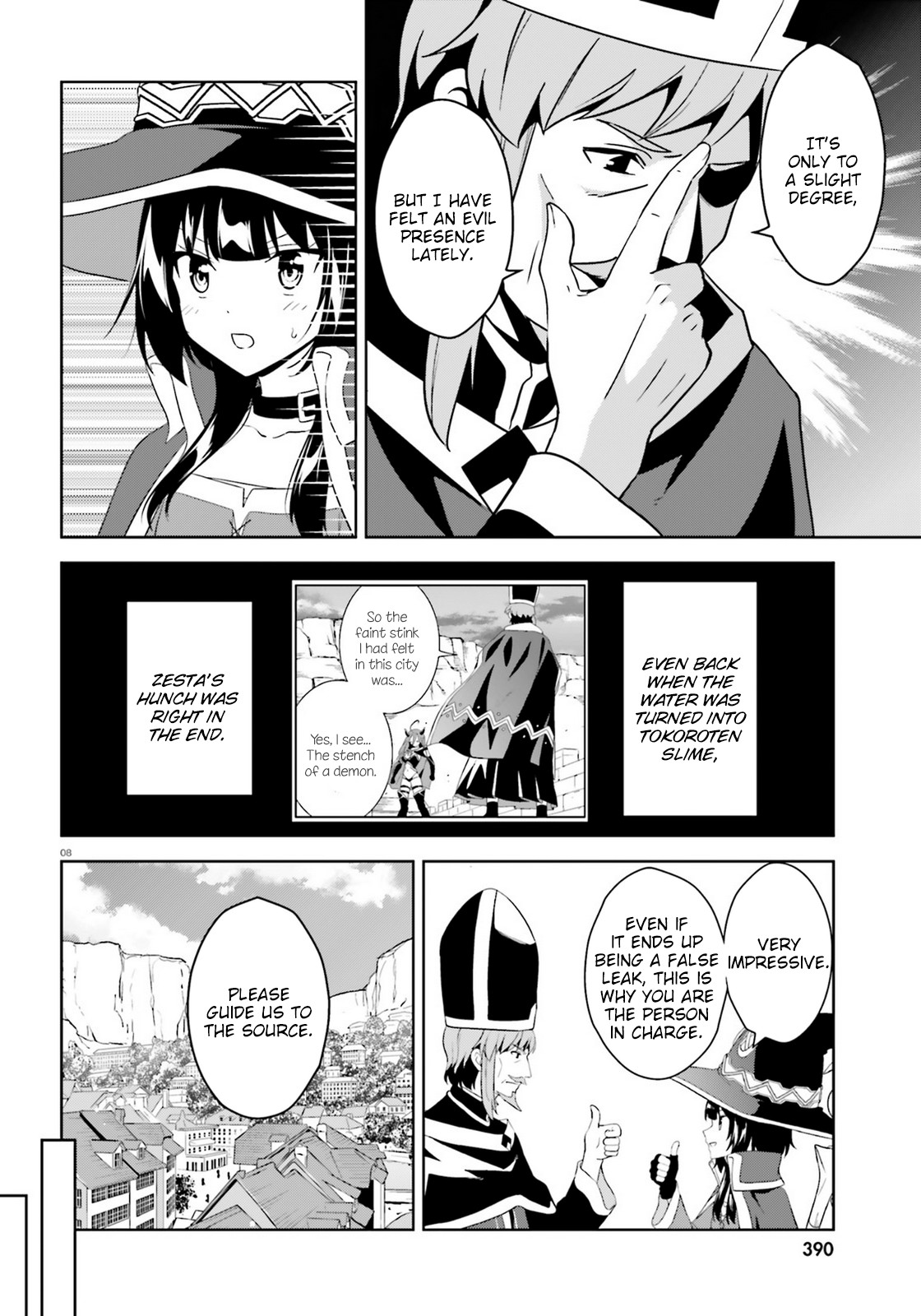 Zoku Kono Subarashii Sekai ni Bakuen wo! Chapter 18 page 8 - Chapter 18: Holy Water upon these Travellers!
