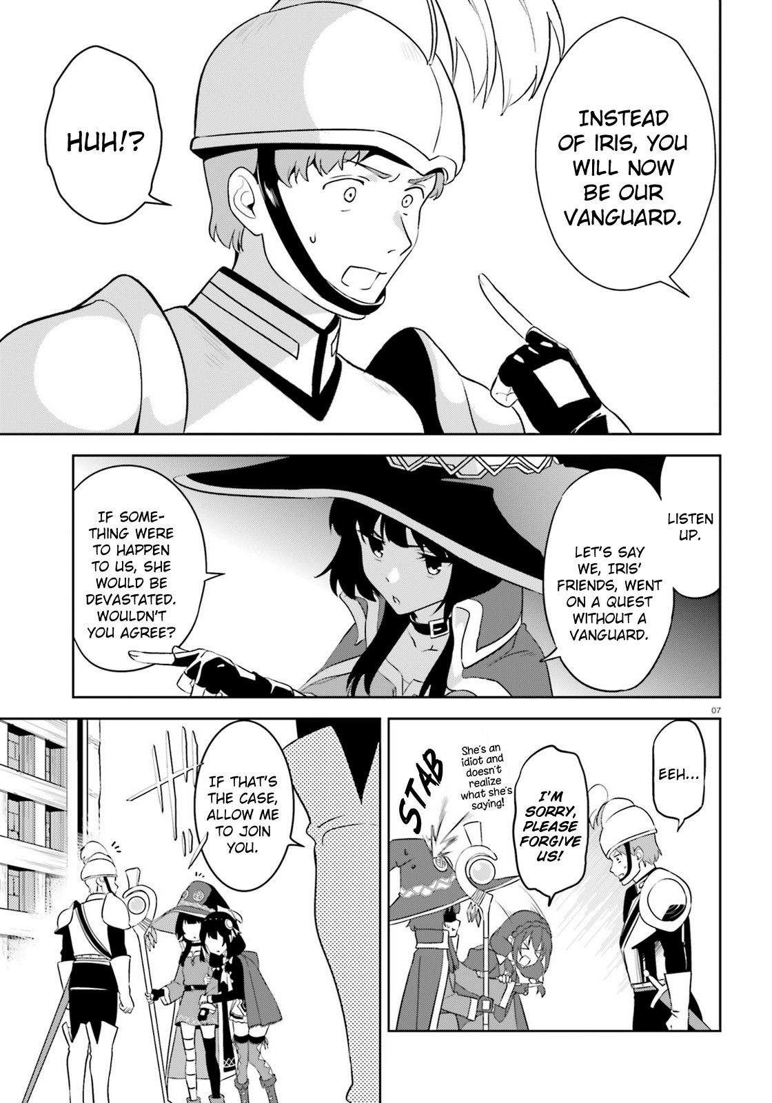 Zoku Kono Subarashii Sekai ni Bakuen wo! Chapter 21 page 7 - Chapter 21: Girl Talk upon these Adventurers!