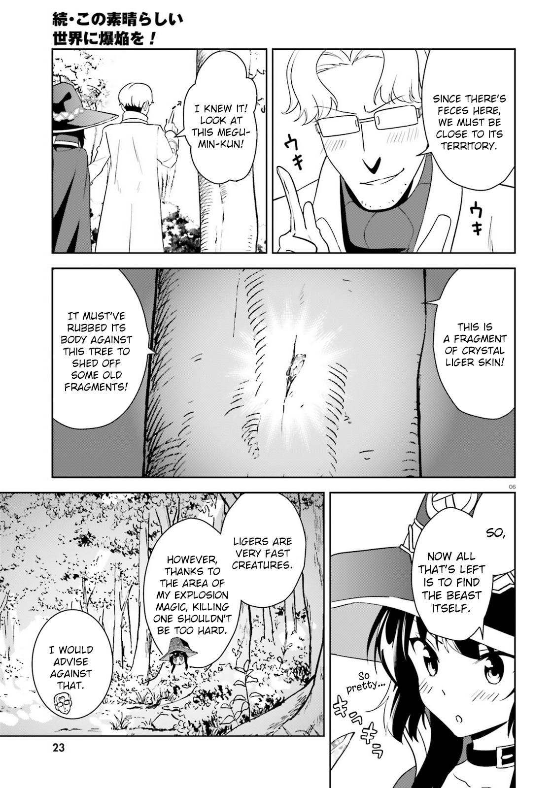 Zoku Kono Subarashii Sekai ni Bakuen wo! Chapter 23 page 6 - Chapter 23: Gems upon this Animal Trail!