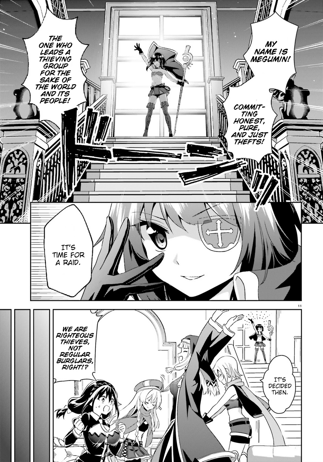 Zoku Kono Subarashii Sekai ni Bakuen wo! Chapter 8 page 11 - Chapter 8: Raiding Thieving Group!