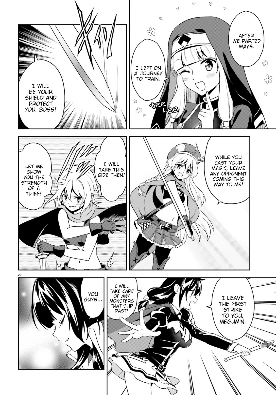 Zoku Kono Subarashii Sekai ni Bakuen wo! Chapter 8 page 22 - Chapter 8: Raiding Thieving Group!