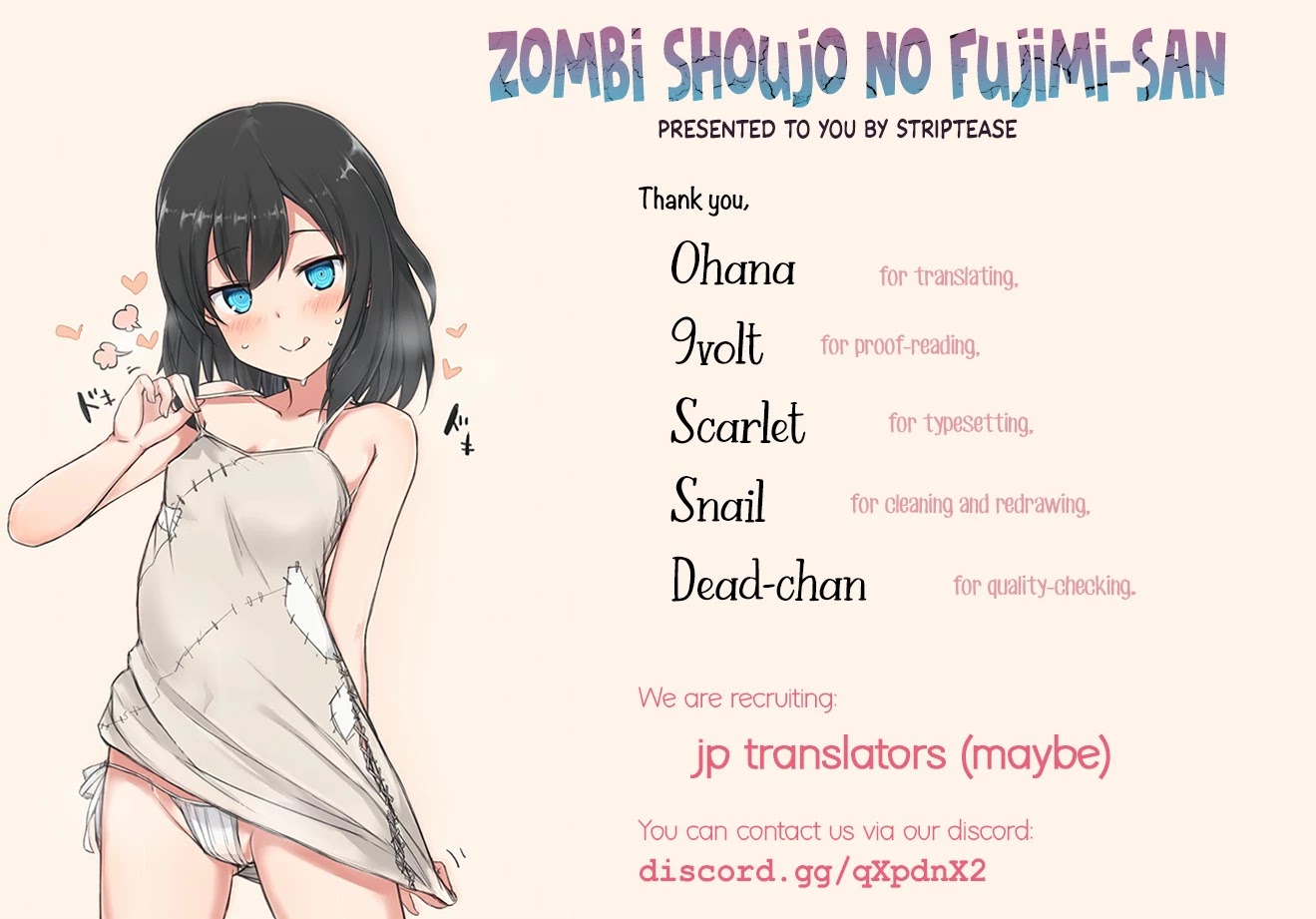 Zombi Shoujo no Fujimi-san Chapter 2 page 1 - Chapter 2