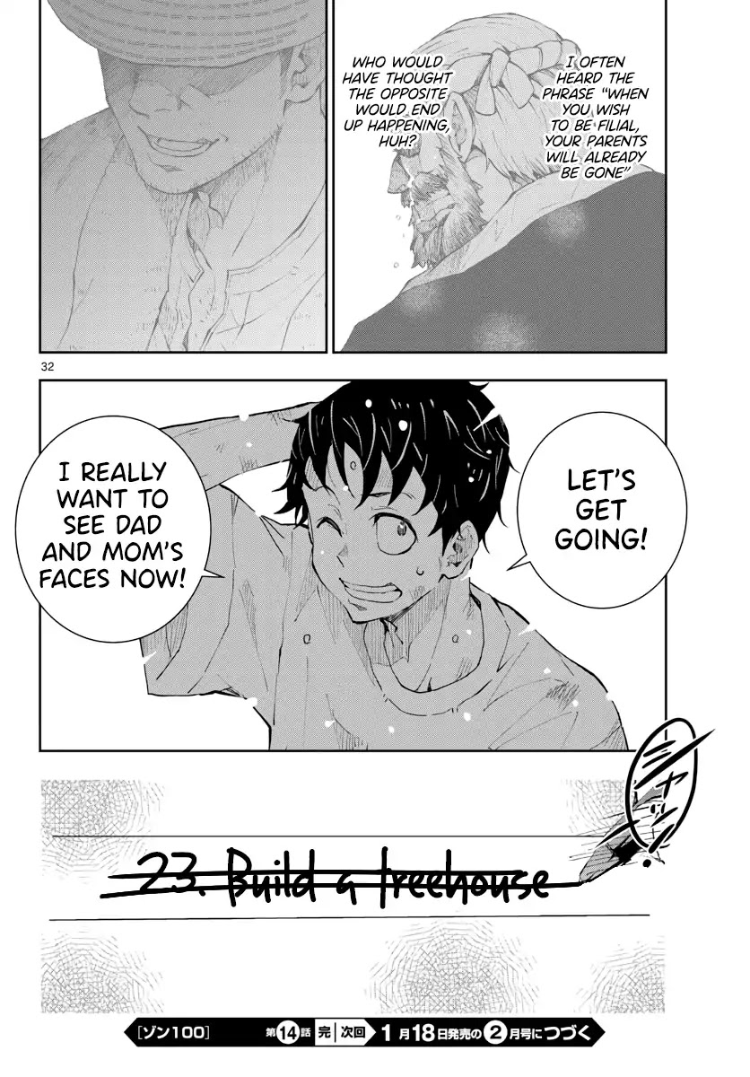 Zombie 100 ~100 Things I Want to do Before I Become a Zombie~ Chapter 14 page 31 - Chapter 14: Treehouse of the Dead