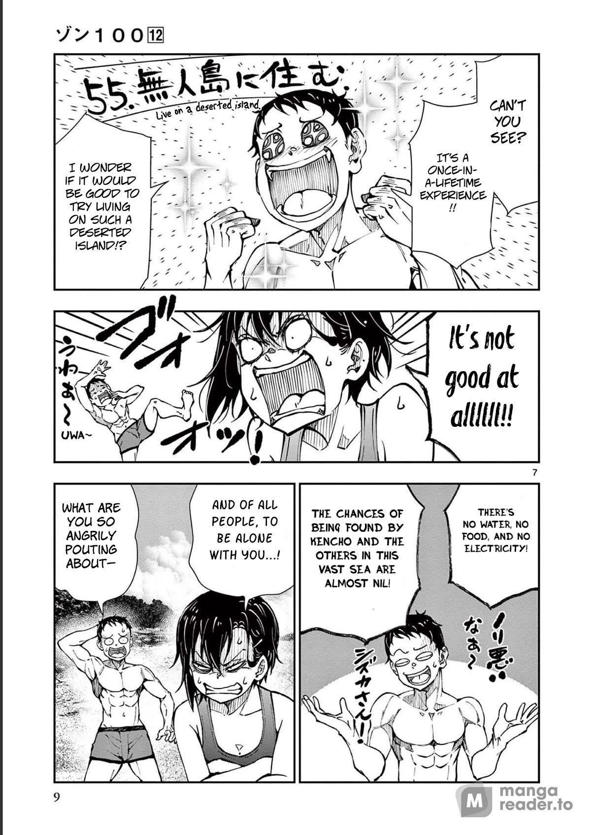 Zombie 100 ~100 Things I Want to do Before I Become a Zombie~ Chapter 43 page 7 - Chapter 43: Deserted island of the dead