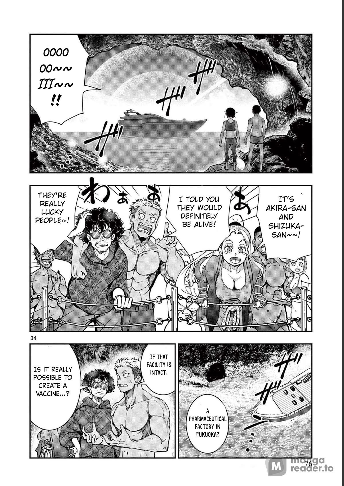 Zombie 100 ~100 Things I Want to do Before I Become a Zombie~ Chapter 44 page 35 - Chapter 44: Deserted island of the dead 2