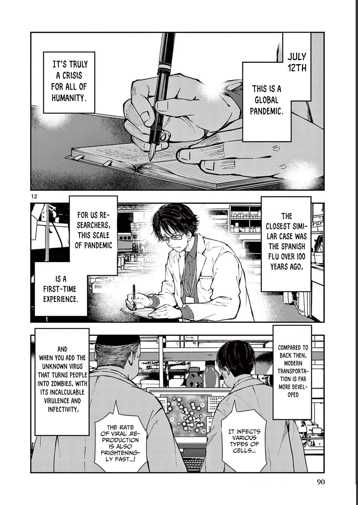 Zombie 100 ~100 Things I Want to do Before I Become a Zombie~ Chapter 45 page 13 - Chapter 45: Steam Locomotive of the dead