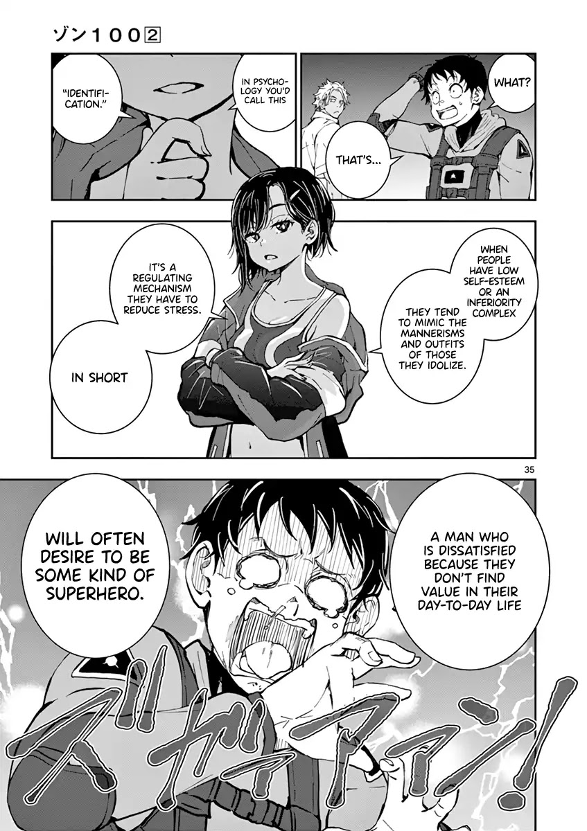 Zombie 100 ~100 Things I Want to do Before I Become a Zombie~ Chapter 6 page 34 - Chapter 6: Hero of the Dead 1