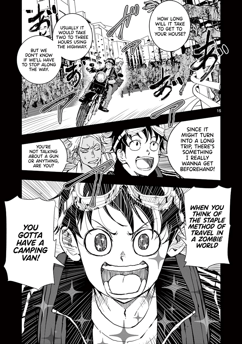Zombie 100 ~100 Things I Want to do Before I Become a Zombie~ Chapter 8 page 17 - Chapter 8: Camping Car of the Dead