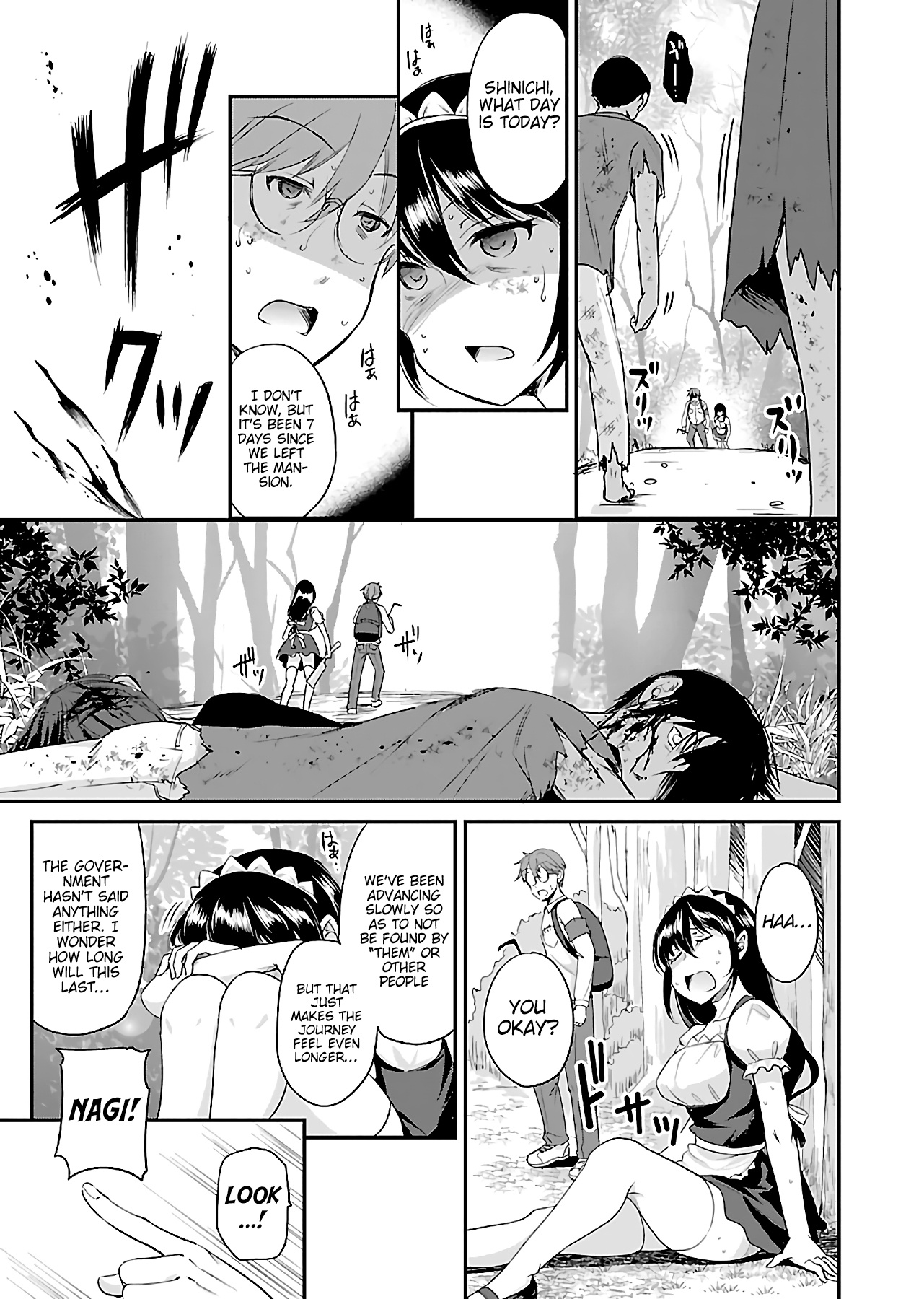 Zombie darake no Kono Sekai de wa Sex shinai to Ikinokorenai Chapter 6 page 14 - Chapter 6