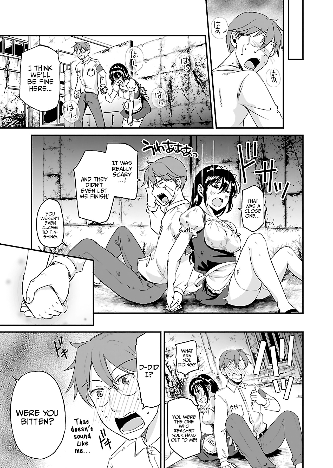 Zombie darake no Kono Sekai de wa Sex shinai to Ikinokorenai Chapter 7 page 9 - Chapter 7: Zombie 7
