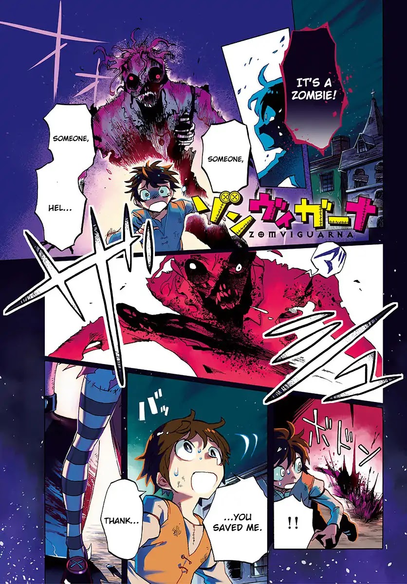 Zombie Gunner Chapter 1 page 1 - Chapter 1: Night of the Zomviguarna